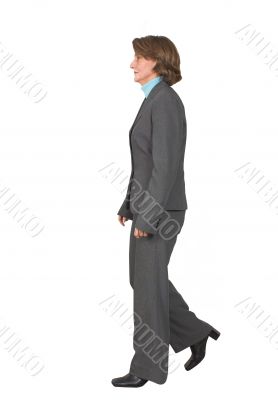 business woman walking