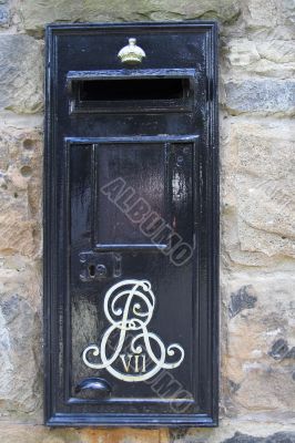 A rare Edward VII black postbox