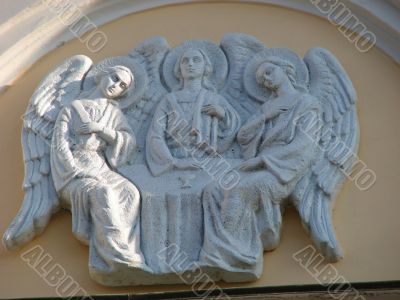 Holy trinity angels religions decoration