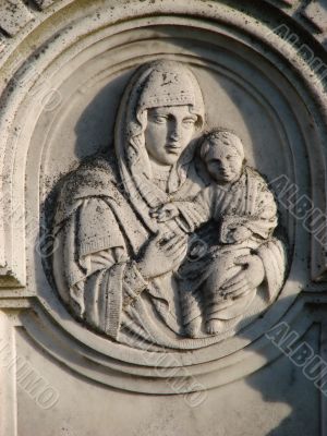 Mature marble religion saint Mary decoration