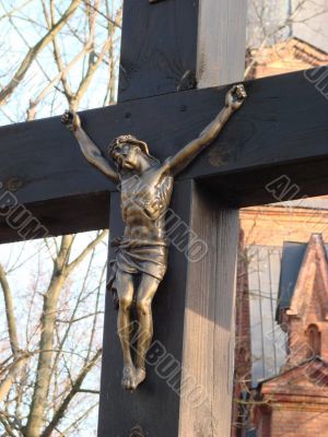 Holy Cross with figure of crucified jesus christ Holy Cross with figure of crucified jesus christ