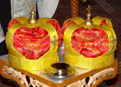  Two Orthodox Wedding Ceremonial Crowns