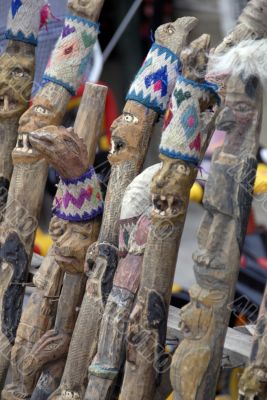 Carved Walking Sticks