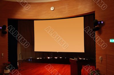 The main stage of a function hall