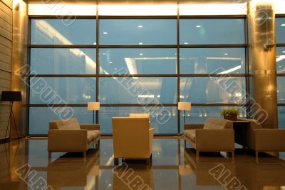 The waiting area in entertainment center