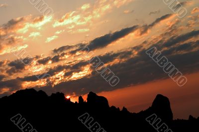 Sunrise over the cliffs