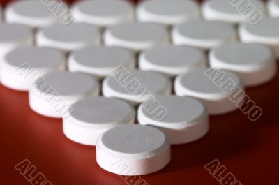 Macro photo of pills