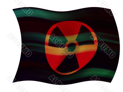Radiation warning flag