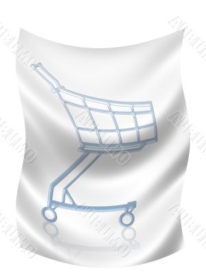Trade flag- with empty trade cart