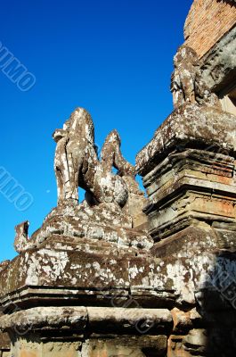 Guardian lions at Pre Rup, Cambodia