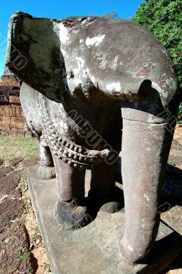 Elephant statue of East Mebon, Cambodia