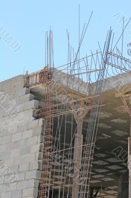 Rebar and Cinder Block