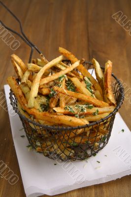 Home cut french fries