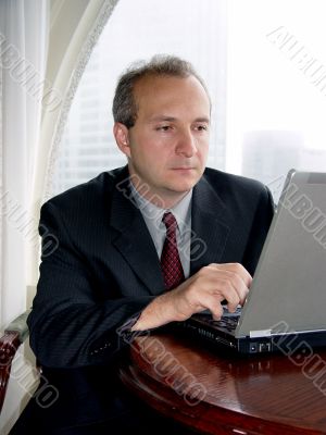 Businessman by the window