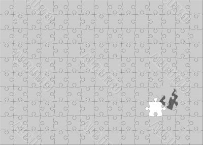 Grey Puzzle background