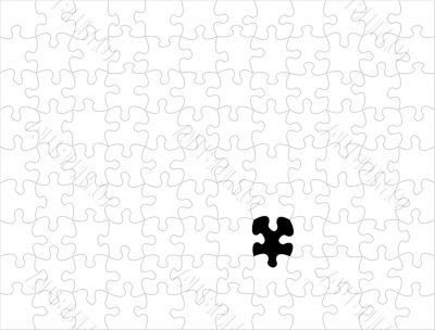 White Puzzle background