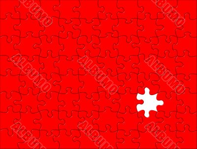 Red Puzzle background