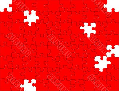 Red Puzzle background