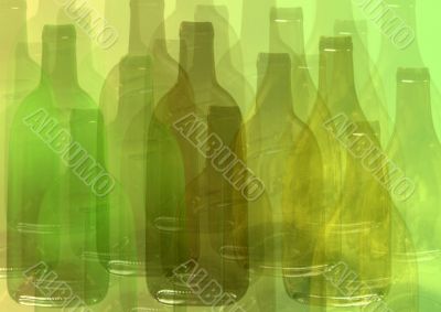 Abstract bottle background