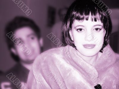 Beautiful girl in pink