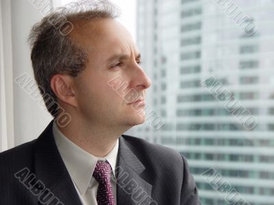 Businessman by the window