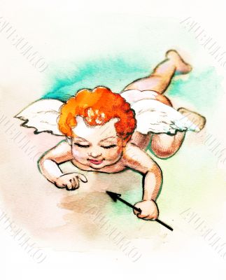 Small cupid with arrow