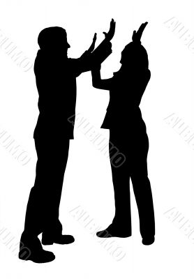 business success silhouette