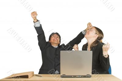 business couple of success