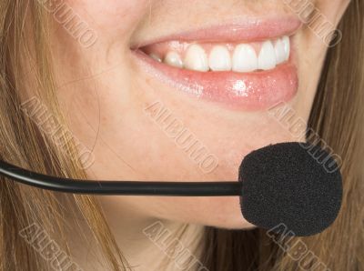 customer service beautiful smile