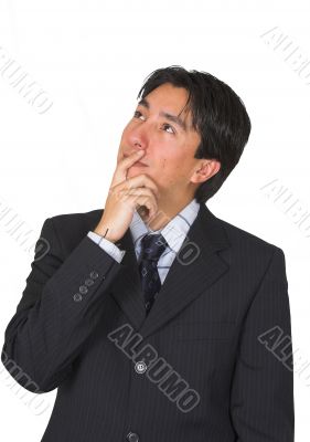 business man in deep thoughts