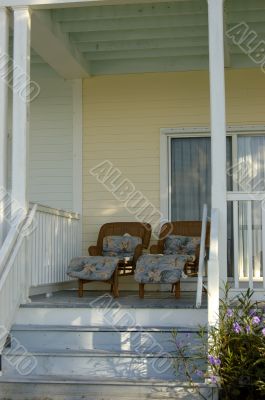 Two Chairs in a Porch of a Keys House Two Chairs in a Porch of a Keys House