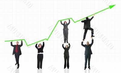 business growth and success graph