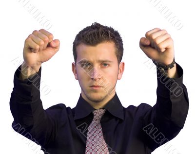 business man with power