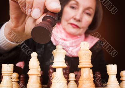 business woman - make the right move