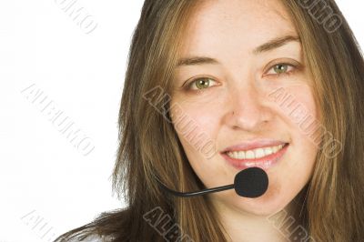 female customer service representative