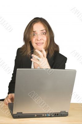 business nerves on computer