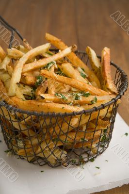 Home cut french fries