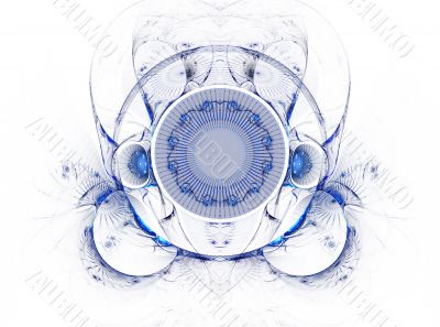 The abstract color fractal image