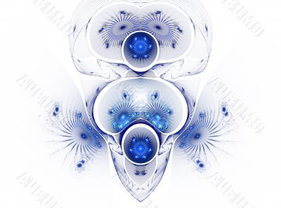 The abstract color fractal image