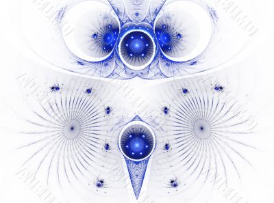 The abstract color fractal image