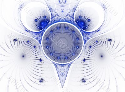 The abstract color fractal image