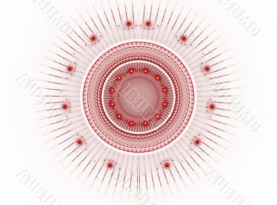 The abstract color fractal image