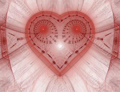 The abstract color fractal image