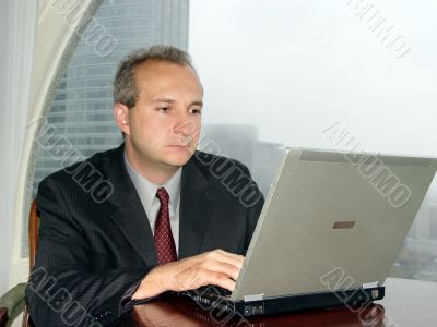 Businessman by the window