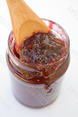 Raspberry Jam, Jelly or Preserves Jar