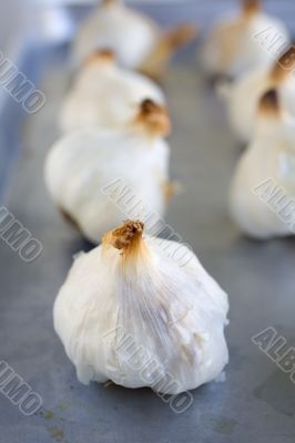 Garlic bulbs Roasted
