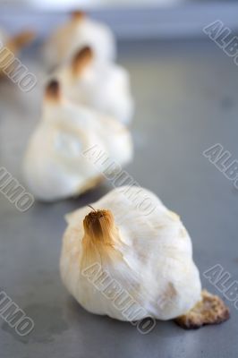 Garlic bulbs Roasted