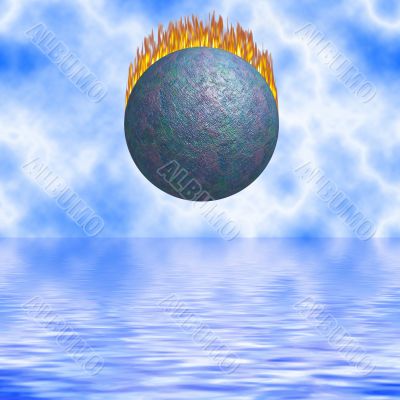 Burning Comet Falling