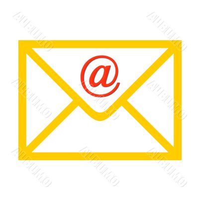 Envelope with email symbol