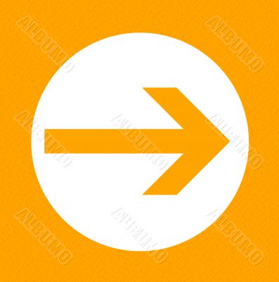 Framed arrow pointing right